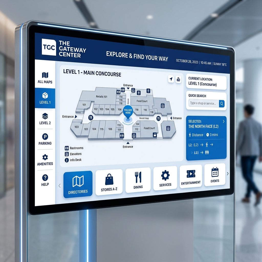 Interaktives Touch Kiosk